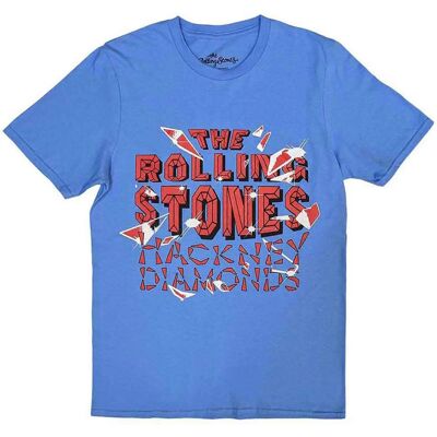 The Rolling Stones Hackney Diamonds Painted Tongue Rosa T-shirt - T-shirt The Rolling Stones Hackney Diamonds Painted Tongue Rosa T-shirt - T-shirt