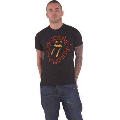 The Rolling Stones Hackney Diamonds Langue Négative Noir Grande - T-shirt - Publicité The Rolling Stones Hackney Diamonds Langue Négative Noir Grande - T-shirt - Publicité