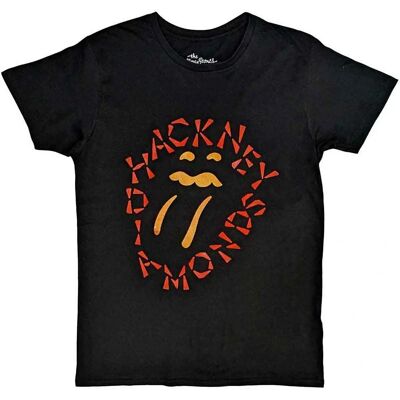 The Rolling Stones Hackney Diamonds Negativ Tunga Svart XXL - T-shirt The Rolling Stones Hackney Diamonds Negativ Tunga Svart XXL - T-shirt