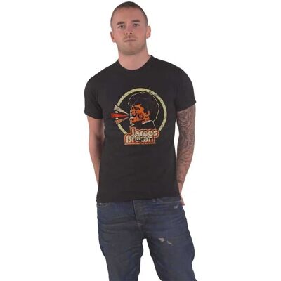 James Brown Black Small Unisex T-Shirt with Logo & Circle - T-Shirt James Brown Black Small Unisex T-Shirt with Logo & Circle - T-Shirt