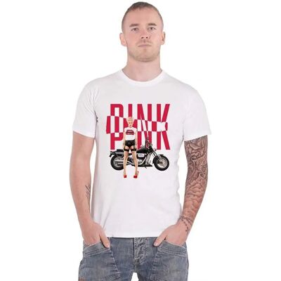 Hey Rusty Pink Unisex Motorbike T-shirt - T-shirt Hey Rusty Pink Unisex Motorbike T-shirt - T-shirt