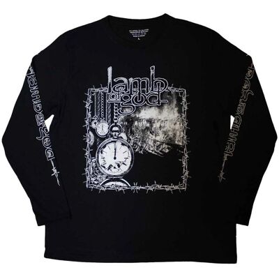 Lamb Of God XL Svart långärmad T-shirt med barbwire Lamb Of God XL Svart långärmad T-shirt med barbwire