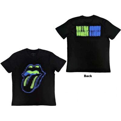 The Rolling Stones XXL Svart Förvrängd Tunga T-shirt - Band T-shirt The Rolling Stones XXL Svart Förvrängd Tunga T-shirt - Band T-shirt