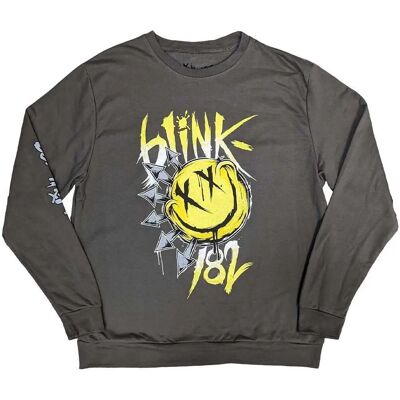 Blink-182 Big Smile Grå Sweatshirt - Bandprodukt Blink-182 Big Smile Grå Sweatshirt - Bandprodukt