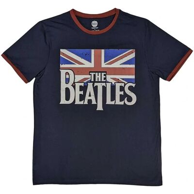 HeyRusty The Beatles - Drop T Logo & Vintage Flag T-shirt HeyRusty The Beatles - Drop T Logo & Vintage Flag T-shirt
