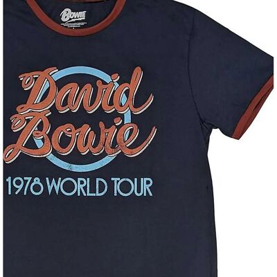 HeyRusty David Bowie 1978 Världsturné Blå Xx-large - T-shirt HeyRusty David Bowie 1978 Världsturné Blå Xx-large - T-shirt