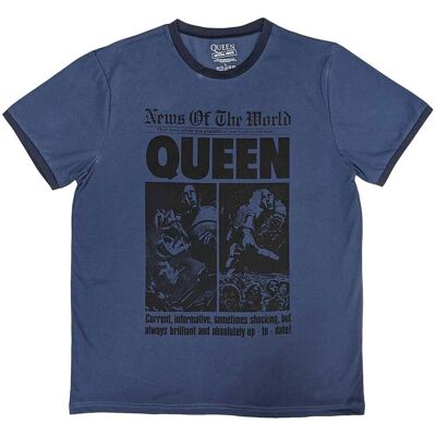 Queen News of the World Ringer T-Shirt - T-Shirt Queen News of the World Ringer T-Shirt - T-Shirt