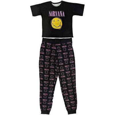 Nirvana - Xerox Smile Pink Svart Pyjamas - Pyjamas Nirvana - Xerox Smile Pink Svart Pyjamas - Pyjamas