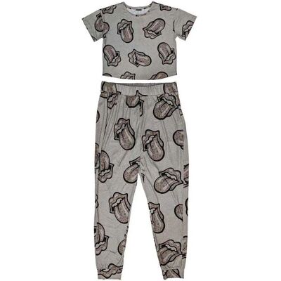 The Rolling Stones Heart Tongue Pyjamas Grey S - Pyjamas The Rolling Stones Heart Tongue Pyjamas Grey S - Pyjamas