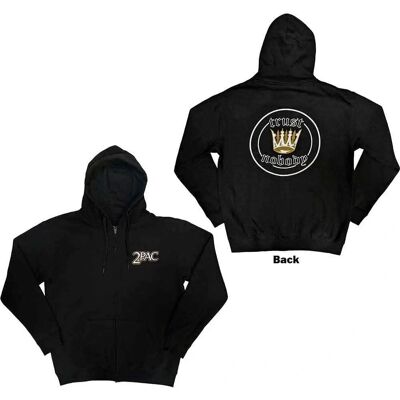 HeyRusty Tupac Kronmärke Svart Hettejacka - Hoodie HeyRusty Tupac Kronmärke Svart Hettejacka - Hoodie