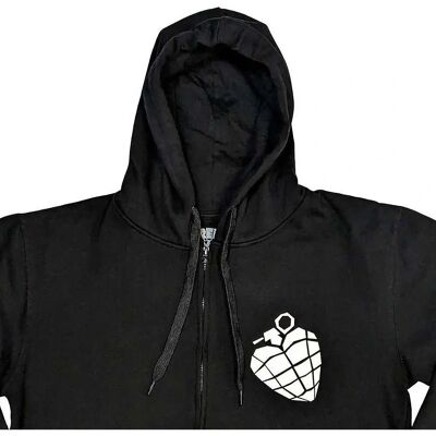 HeyRusty Green Day Zippad Hoodie - Hoodie med Dragkedja HeyRusty Green Day Zippad Hoodie - Hoodie med Dragkedja