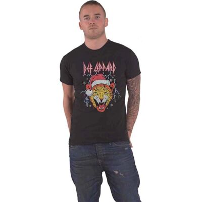 Def Leppard Holiday Leppard Svart Stor - T-Shirt Def Leppard Holiday Leppard Svart Stor - T-Shirt