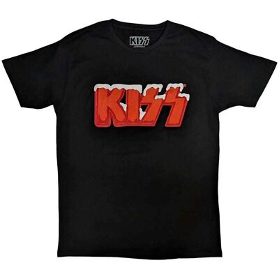 KISS Holiday Logo Black T-shirt - Official Band Product KISS Holiday Logo Black T-shirt - Official Band Product