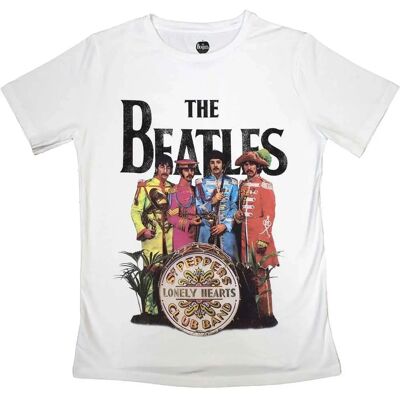 The Beatles Sgt Pepper Dam Skinny Fit T-Shirt Vit S - T-Shirt The Beatles Sgt Pepper Dam Skinny Fit T-Shirt Vit S - T-Shirt