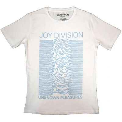 Joy Division Unknown Pleasures White XXL T-Shirt - T-Shirt Joy Division Unknown Pleasures White XXL T-Shirt - T-Shirt