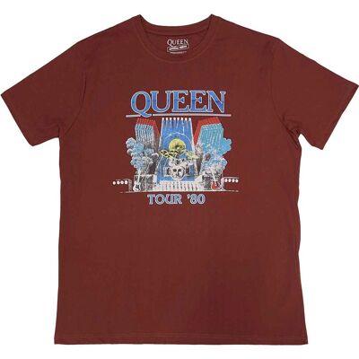 Queen Tour '80 Red Unisex T-Shirt - T-Shirt Queen Tour '80 Red Unisex T-Shirt - T-Shirt