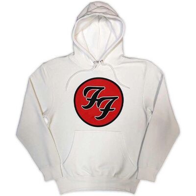 Foo Fighters Vit Huvtröja - Officiell Bandtröja Foo Fighters Vit Huvtröja - Officiell Bandtröja