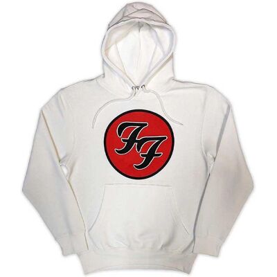 Foo Fighters FF Band Logo Huvtröja - Huvtröja, Vit, XL - Huvtröja Foo Fighters FF Band Logo Huvtröja - Huvtröja, Vit, XL - Huvtröja