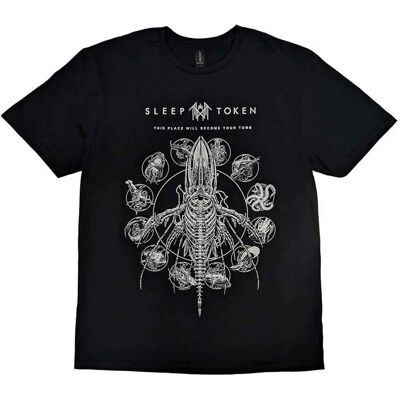 Sleep Token Tomb Whale - T-shirt - Svart - Unisex Sleep Token Tomb Whale - T-shirt - Svart - Unisex