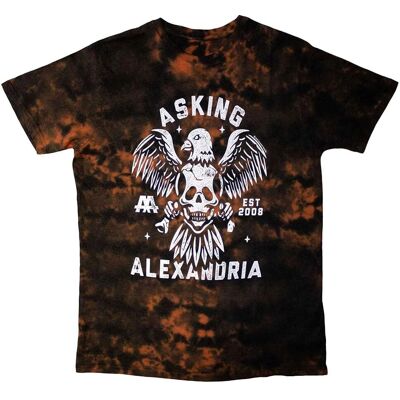 Asking Alexandria Eagle Skull Band Logo Röd XL T-Shirt Asking Alexandria Eagle Skull Band Logo Röd XL T-Shirt