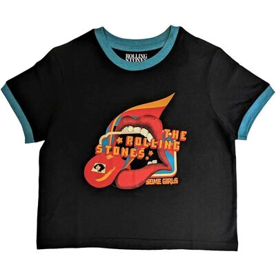 The Rolling Stones Model XXL Black Crop Top - Crop Top The Rolling Stones Model XXL Black Crop Top - Crop Top