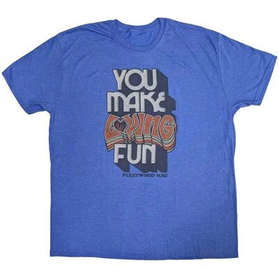 Fleetwood Mac Modèle XX-Large T-Shirt Unisexe Bleu - T-Shirt - Publicité Fleetwood Mac Modèle XX-Large T-Shirt Unisexe Bleu - T-Shirt - Publicité