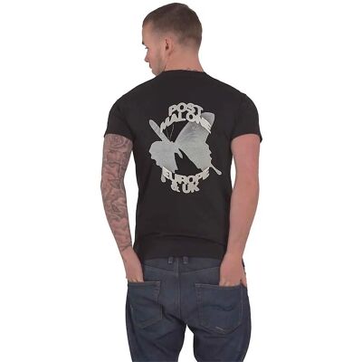 Post Malone Fjäril Logo 2023 Turné T-Shirt - Unisex Svart Stor Post Malone Fjäril Logo 2023 Turné T-Shirt - Unisex Svart Stor