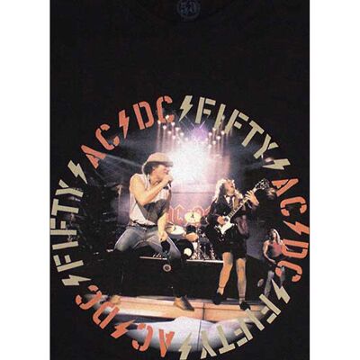 AC/DC Femtio Års Live T-Shirt Svart XXL - T-Shirt AC/DC Femtio Års Live T-Shirt Svart XXL - T-Shirt