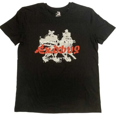 Bob Marley Exodus '77 T-shirt - Unisex, Hi-Build, Svart - T-Shirt Bob Marley Exodus '77 T-shirt - Unisex, Hi-Build, Svart - T-Shirt