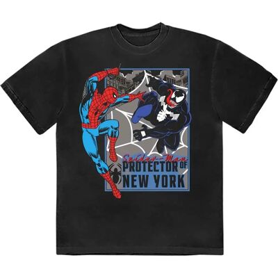 Marvel L Svart Protector Of New York T-Shirt Marvel L Svart Protector Of New York T-Shirt