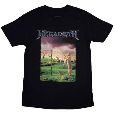 Megadeth Youthanasia Tracklist Black T-Shirt Megadeth Youthanasia Tracklist Black T-Shirt
