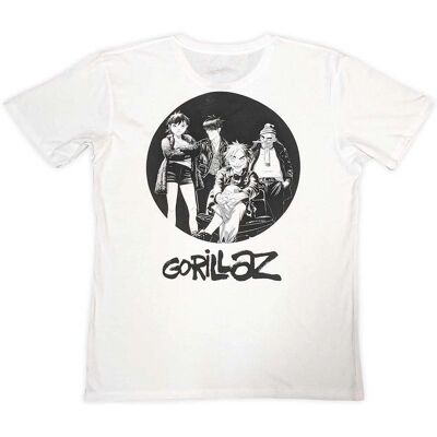 Gorillaz Gorillaz Song Machine Brush Logo Vit T-Shirt - T-Shirt Gorillaz Gorillaz Song Machine Brush Logo Vit T-Shirt - T-Shirt