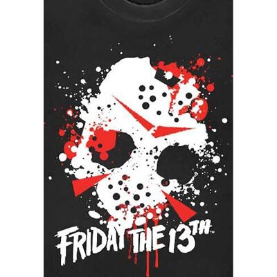 Friday the 13th Jason Blood Splat Svart XXL T-shirt Friday the 13th Jason Blood Splat Svart XXL T-shirt