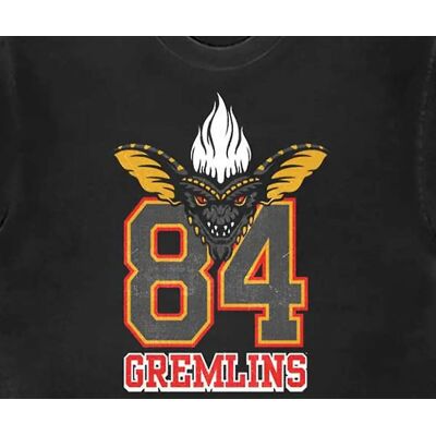 Gremlins Stripe 1984 T-Shirt - Unisex Svart M Gremlins Stripe 1984 T-Shirt - Unisex Svart M