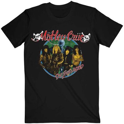 Motley Crue Unisex T-Shirt Dr Feelgood Cirkel Foto Svart Motley Crue Unisex T-Shirt Dr Feelgood Cirkel Foto Svart