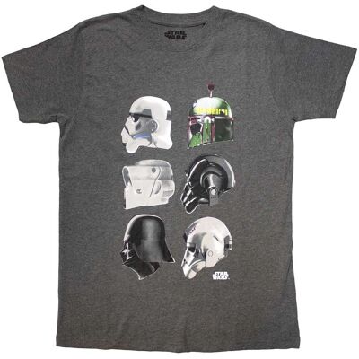 Star Wars Hjelmprofiler T-Shirt Grafit Star Wars Hjelmprofiler T-Shirt Grafit