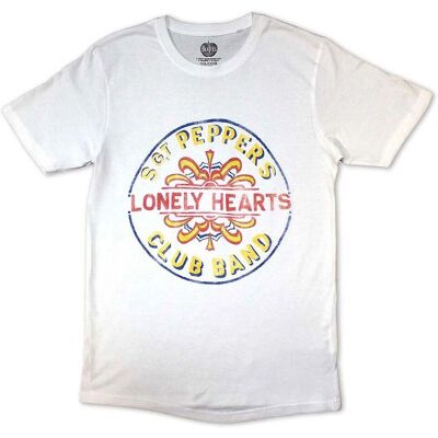 The Beatles Sgt Pepper Logo White L - T-Shirt The Beatles Sgt Pepper Logo White L - T-Shirt