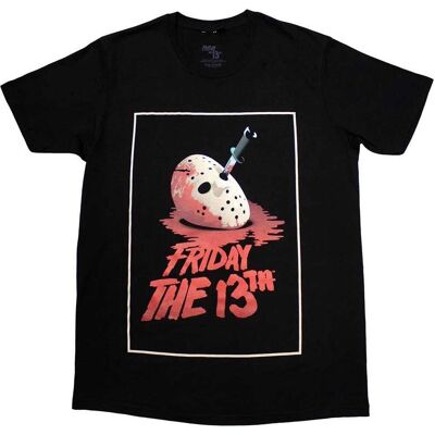 Fredag 13:e Blodmask T-shirt - Unisex Svart L Fredag 13:e Blodmask T-shirt - Unisex Svart L