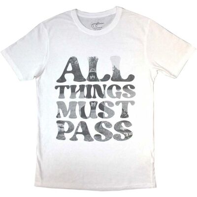 George Harrison All Things Must Pass Text Infill T Shirt - T-Shirt George Harrison All Things Must Pass Text Infill T Shirt - T-Shirt