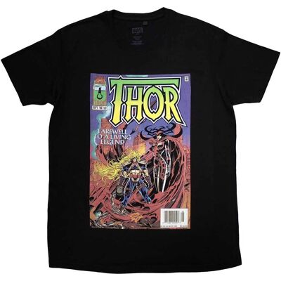 Marvel XL Svart Thor Living Legend Comic Cover T-Shirt Marvel XL Svart Thor Living Legend Comic Cover T-Shirt