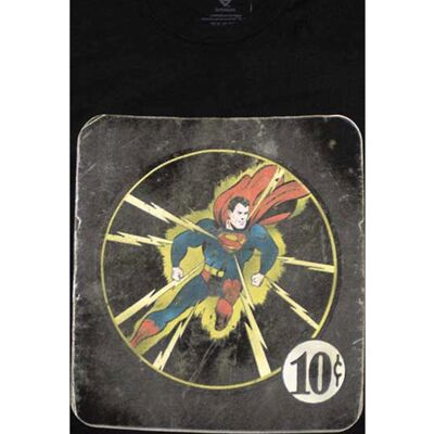 DC Comics Superman 10c Svart T-Shirt DC Comics Superman 10c Svart T-Shirt