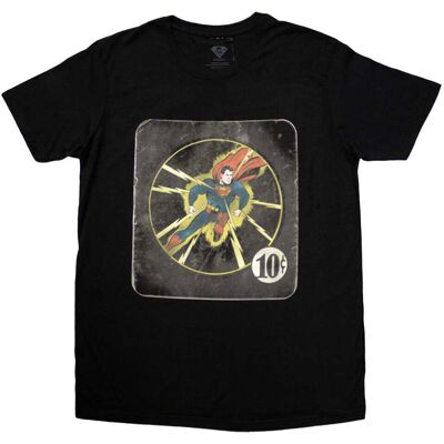 DC Comics Superman XXL Svart Serietidningsomslag T-shirt DC Comics Superman XXL Svart Serietidningsomslag T-shirt