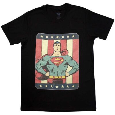 DC Comics Superman Stripes Logotyp T-shirt - T-Shirt DC Comics Superman Stripes Logotyp T-shirt - T-Shirt