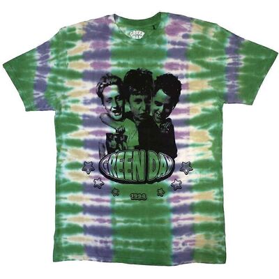 Green Day Grön Day Trio Band Logo Dip Dye T-Shirt - T-Shirt Green Day Grön Day Trio Band Logo Dip Dye T-Shirt - T-Shirt