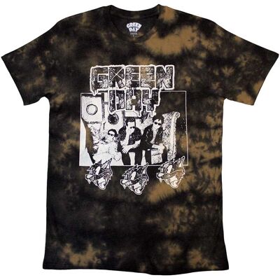 Green Day Rev Radio Black Dip Dye T-Shirt - T-Shirt Green Day Rev Radio Black Dip Dye T-Shirt - T-Shirt
