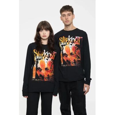 Slipknot The End So Far Pepper Black Long Sleeve T-Shirt - T-Shirt Slipknot The End So Far Pepper Black Long Sleeve T-Shirt - T-Shirt