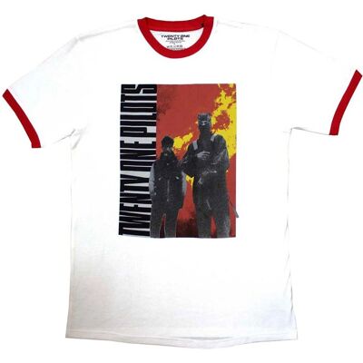 Twenty One Pilots White XL Unisex Ringer T-Shirt - T-Shirt Twenty One Pilots White XL Unisex Ringer T-Shirt - T-Shirt