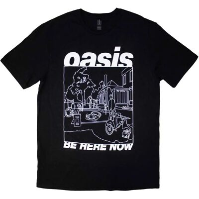Oasis Be Here Now Linjeföring T-shirt Svart XL Oasis Be Here Now Linjeföring T-shirt Svart XL