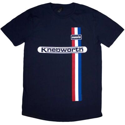 Oasis Knebworth Vertikal Randig Marinblå T-Shirt - T-Shirt Oasis Knebworth Vertikal Randig Marinblå T-Shirt - T-Shirt