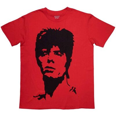 David Bowie 1973 Monokrom Röd XL - T-Shirt David Bowie 1973 Monokrom Röd XL - T-Shirt